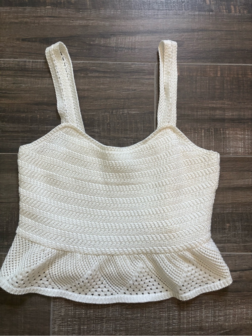 House of Harlow 1960 Crotchet Peplum Top